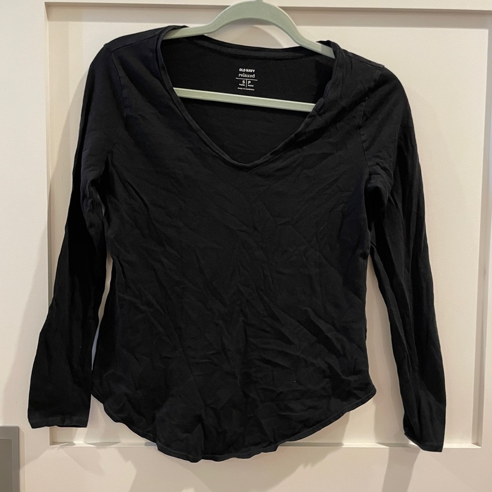Old Navy Relaxed Tee Small Black Petite